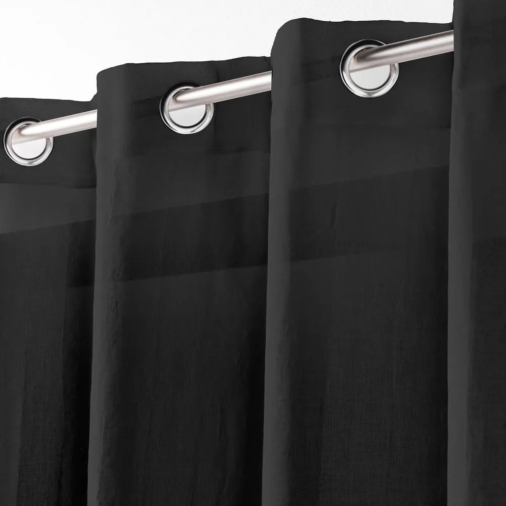 Perdea neagră 140x280 cm Telma – douceur d'intérieur