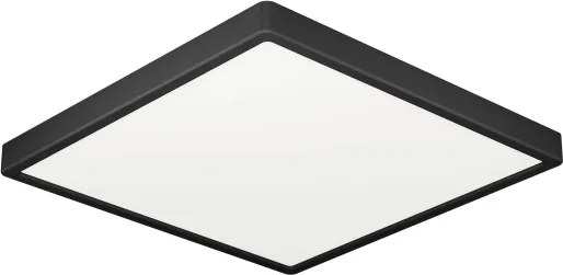 Eglo 901329 - Plafonieră LED FUEVA pentru baie, 10,5 W, 230 V, 22 x 22 cm, IP44, neagră