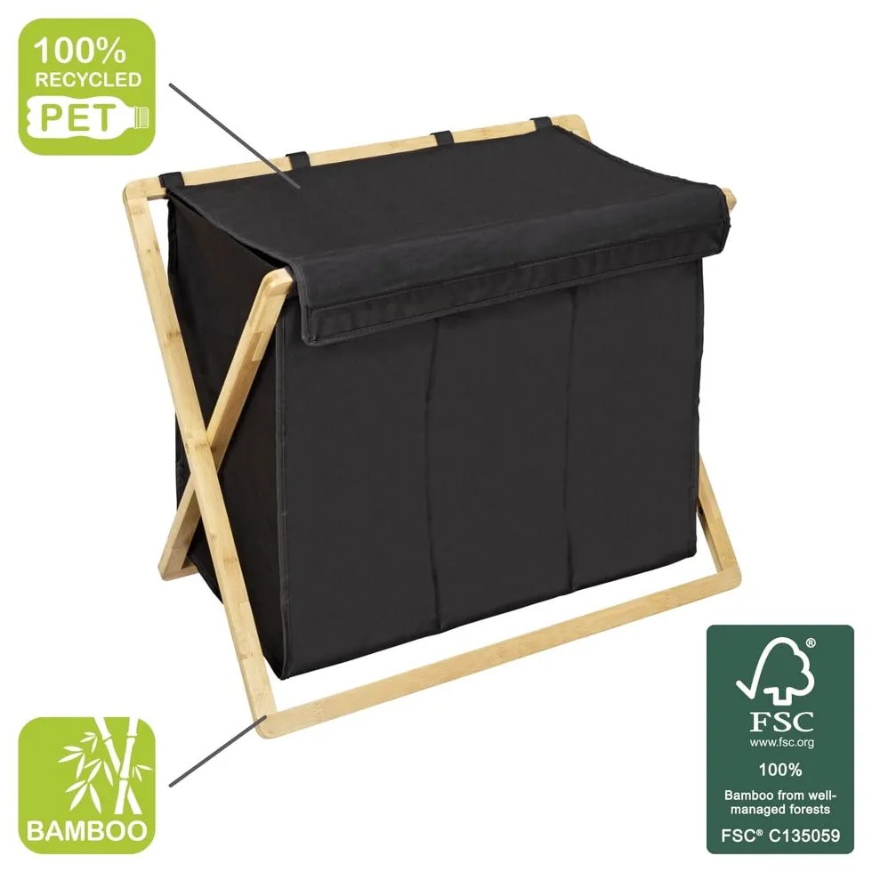 Coș de rufe din material textil 93 l Ecori – Wenko