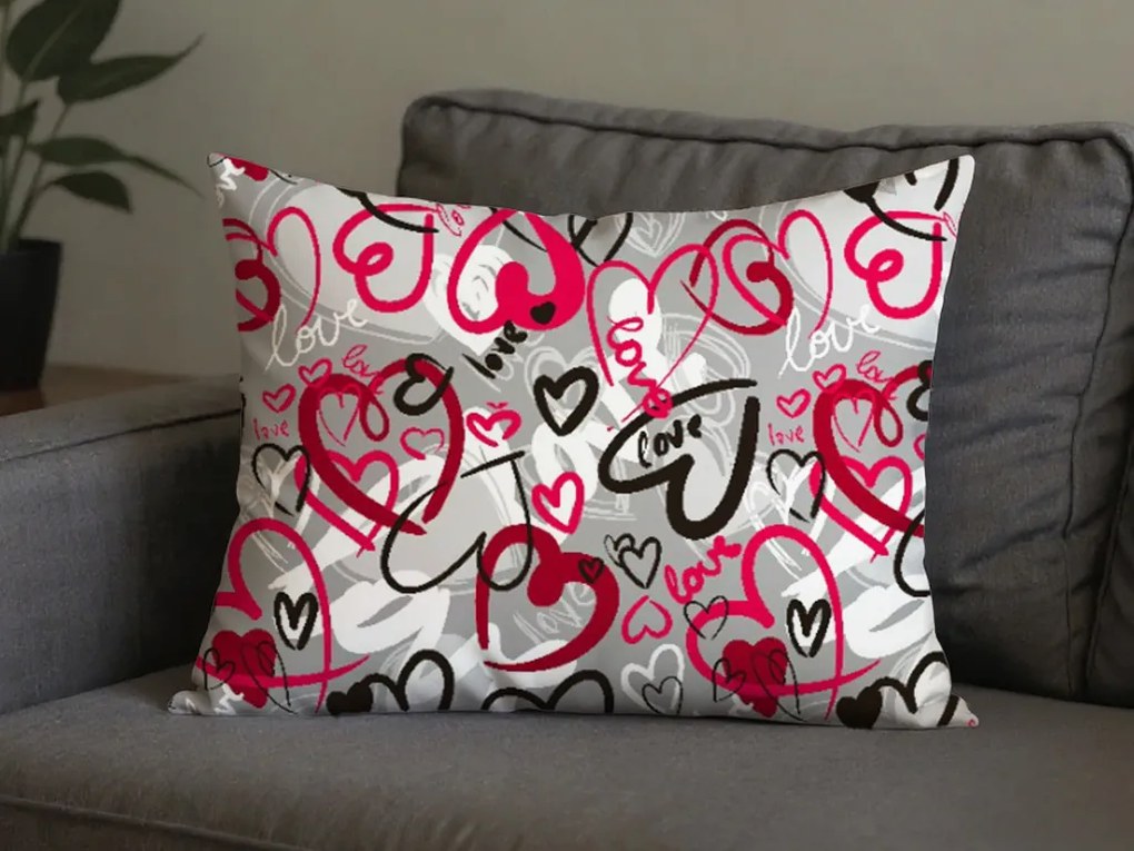 Fata de perna din policoton STREET LOVE POLY 70x90 cm, gri