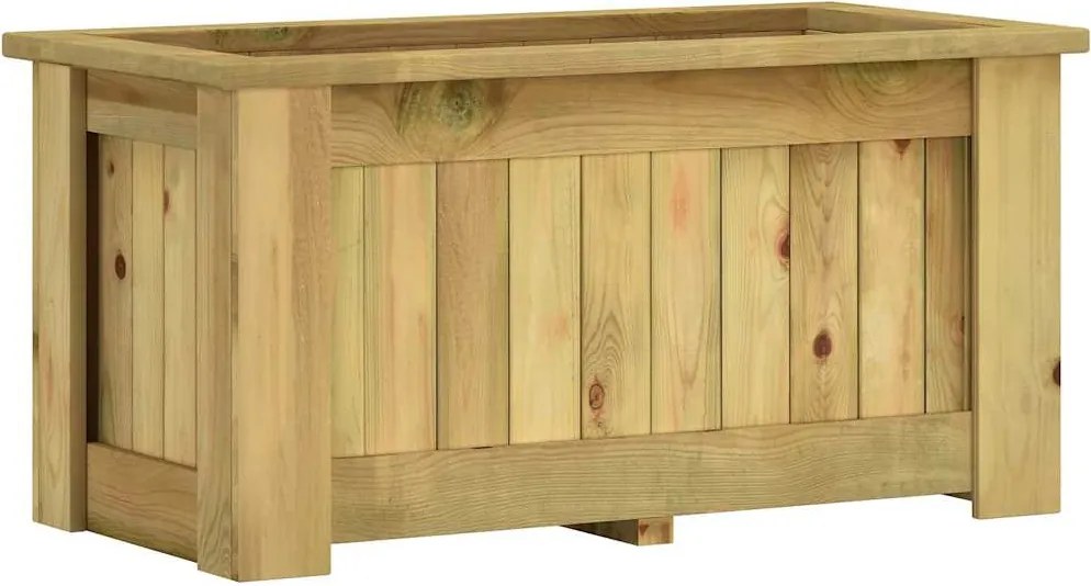 vidaXL Jardinieră înaltă, 100 x 50 x 50 cm, lemn de pin tratat