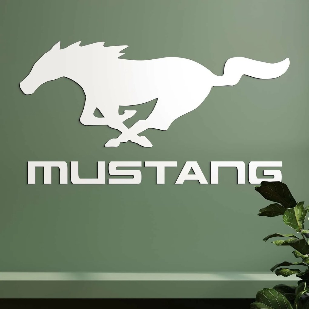 DUBLEZ | Sticker Mustang din lemn