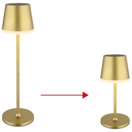 Corp de iluminat LED solar Globo 36637GM LED/0,06W/3V 3000K IP44 auriu