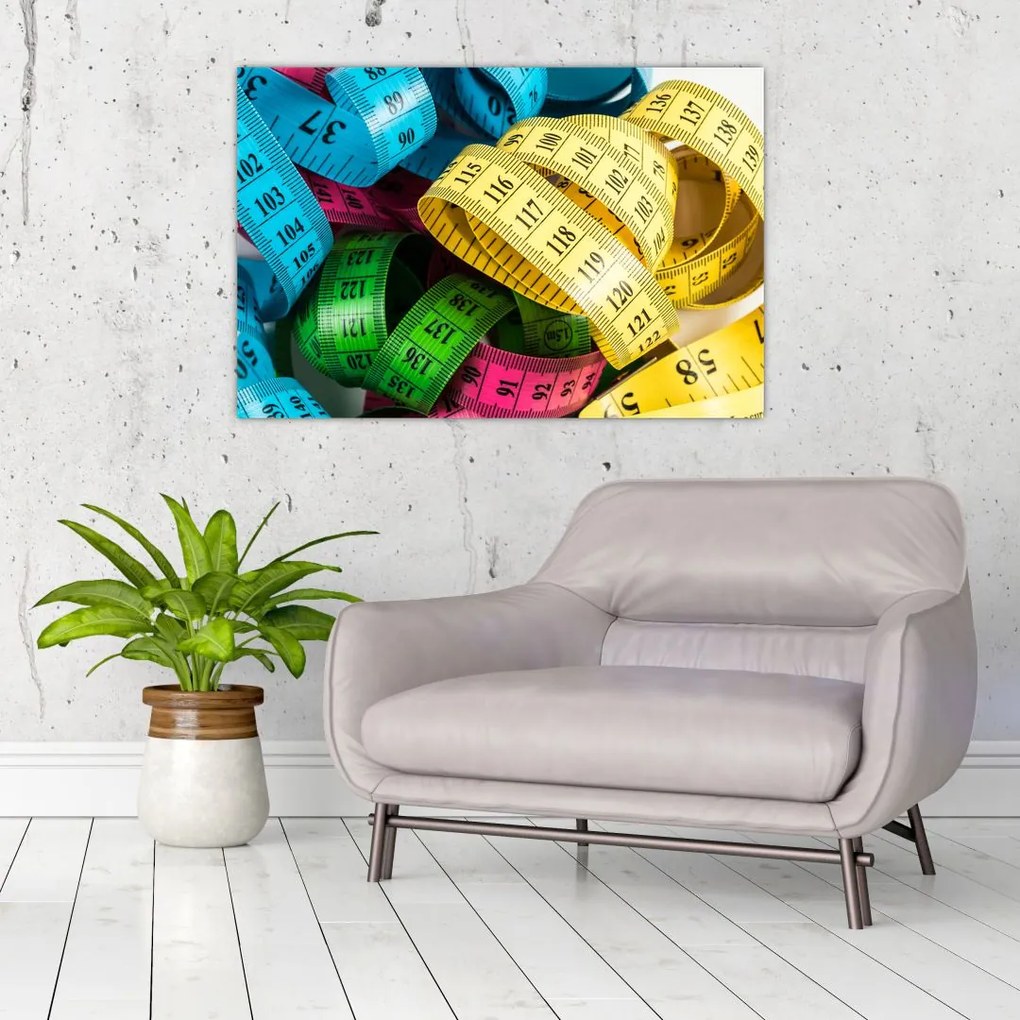 Tablou cu metri colorați (90x60 cm)