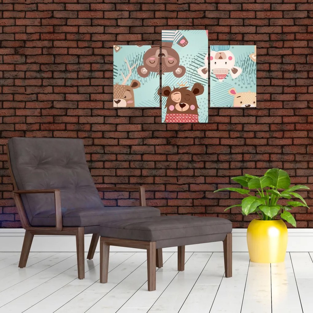 Tablou - Ursuleții veseli (90x60 cm)