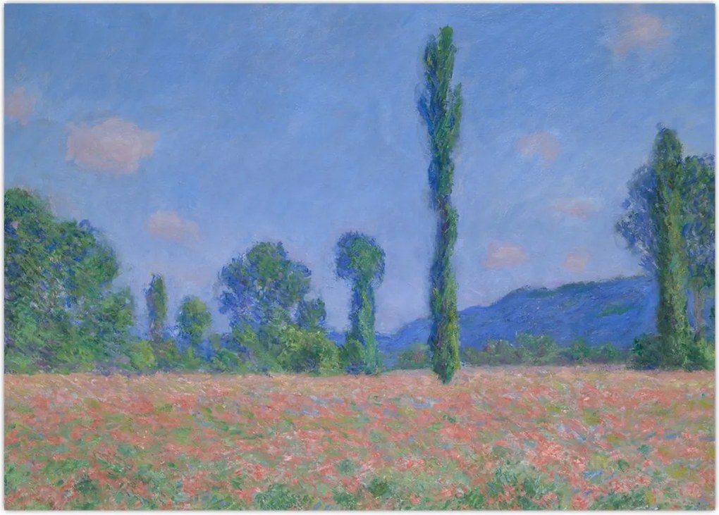 Tablou - Claude Monet, Poppy Field (Giverny), reproducere (70x50 cm)