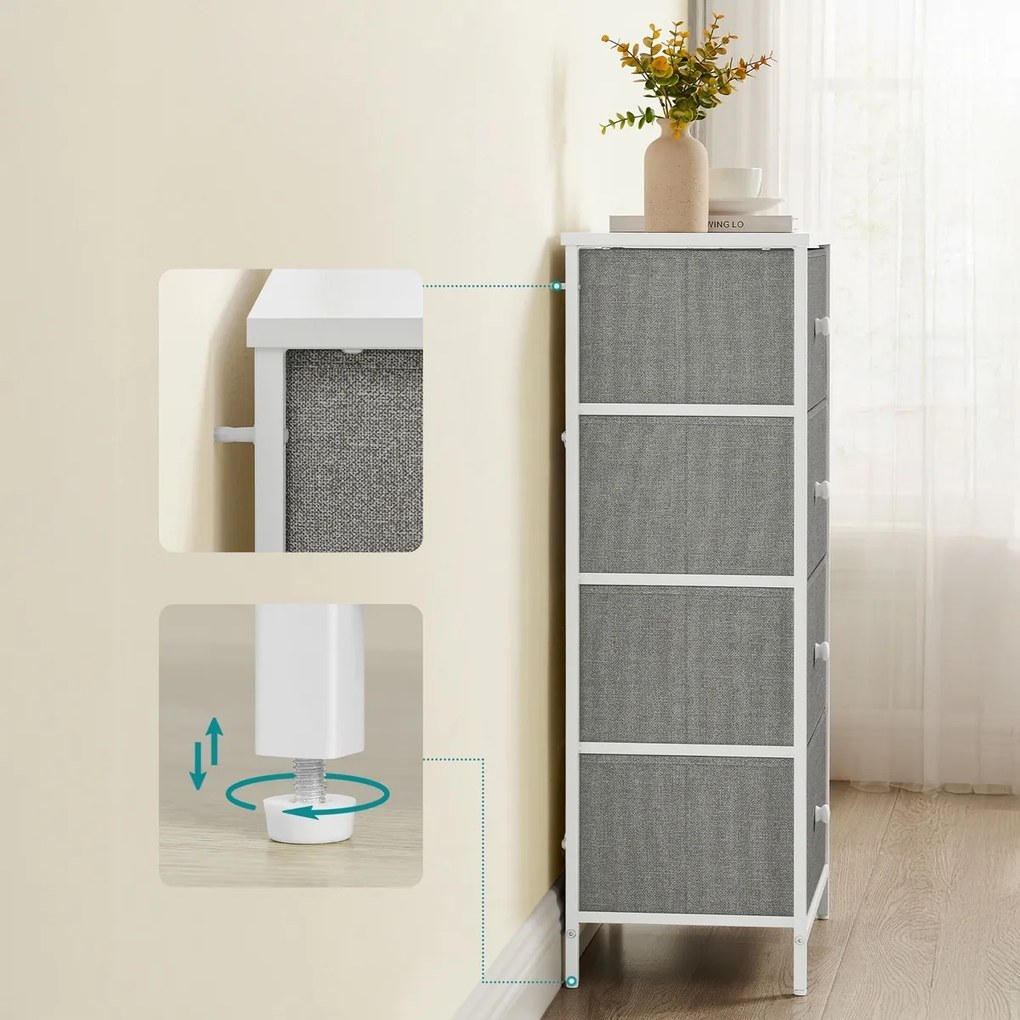 Comoda E1031 GREY, 45 cm, S