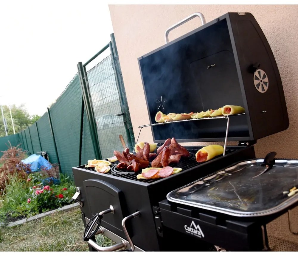 Grătar pe cărbuni cu grill din fontă Cattara Royal