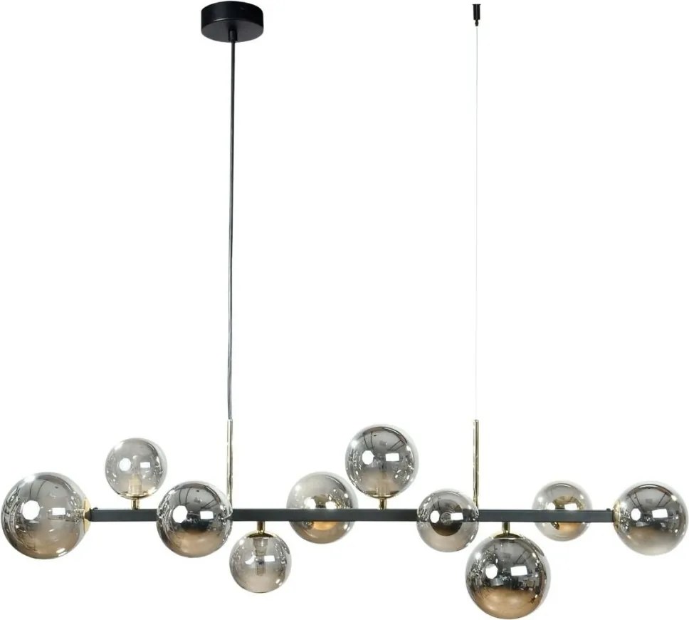 Lustra cu 10 surse de lumina SERENITY negru