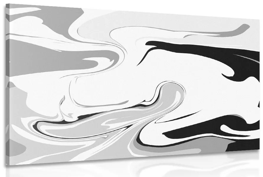 Tablou model abstract de materiale în design alb-negru