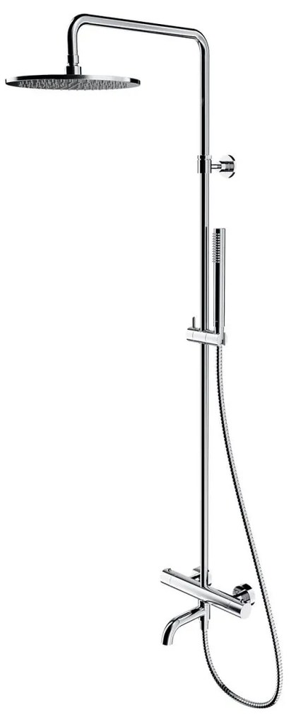 Omnires Y set cada si dus perete cu termostat da crom Y1234CR
