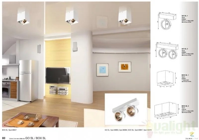 Spot modern aplicat Box SL2 89949