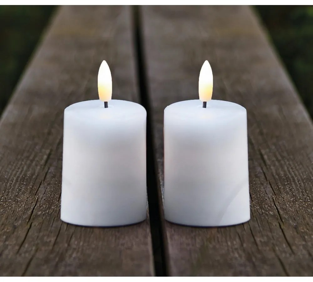Lumânări LED 2 buc. (înălțime 6,5 cm) pentru exterior Sille – Sirius