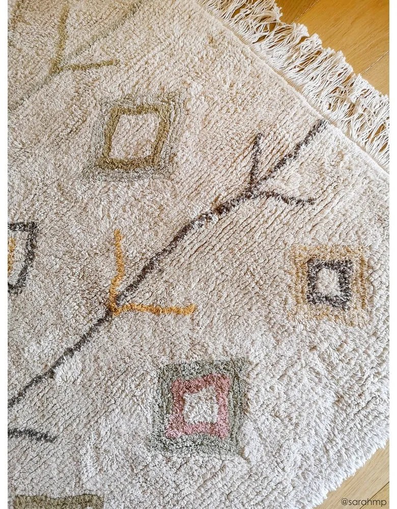 Covor bej lavabil/țesut manual din bumbac 170x240 cm Kaarol Earth – Lorena Canals