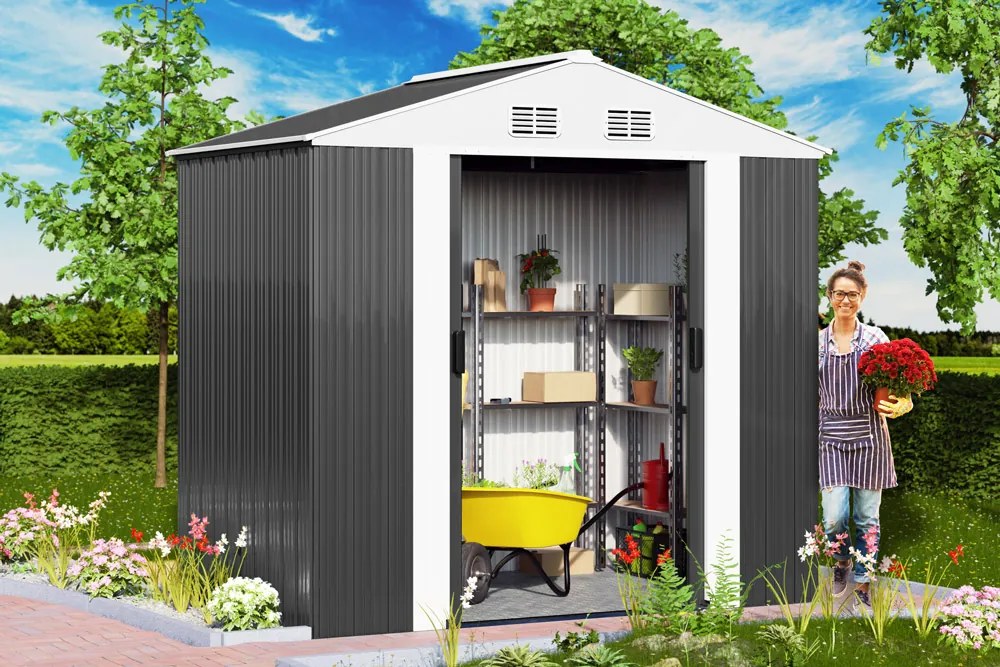 Deuba Casuta de gradina A2 196x132x188 cm - antracit