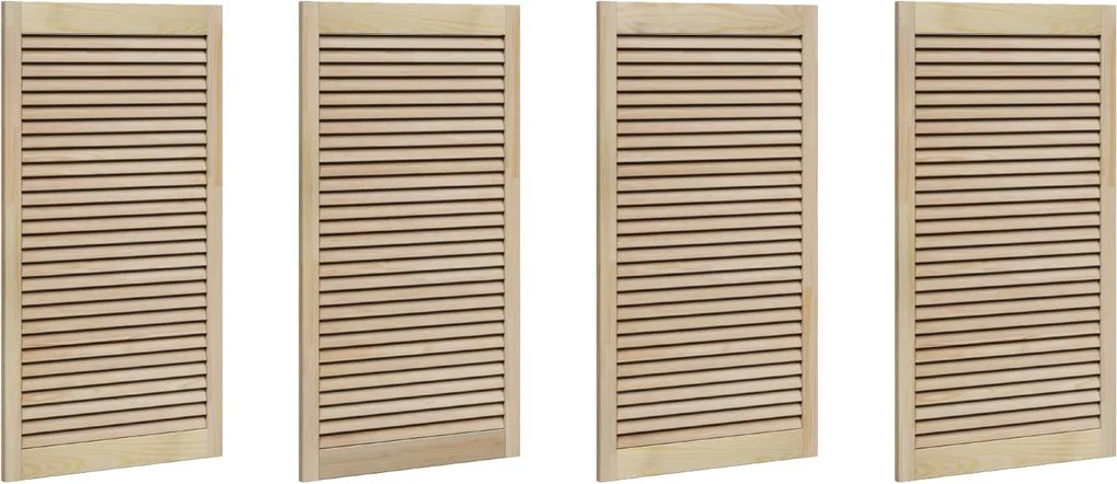 vidaXL Ușă de Dulap cu ușă 4 pcs natural 110 x 2,1 x 59,5 cm
