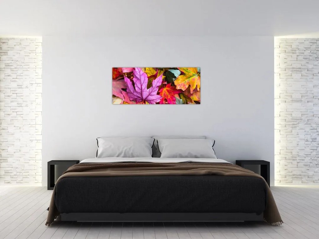 Tablou - frunze de toamnă (120x50 cm)