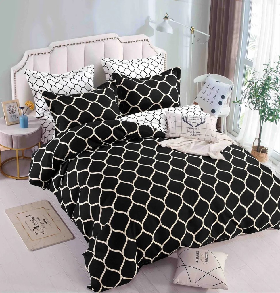 Lenjerie pat dublu, 6 Piese, Finet Premium