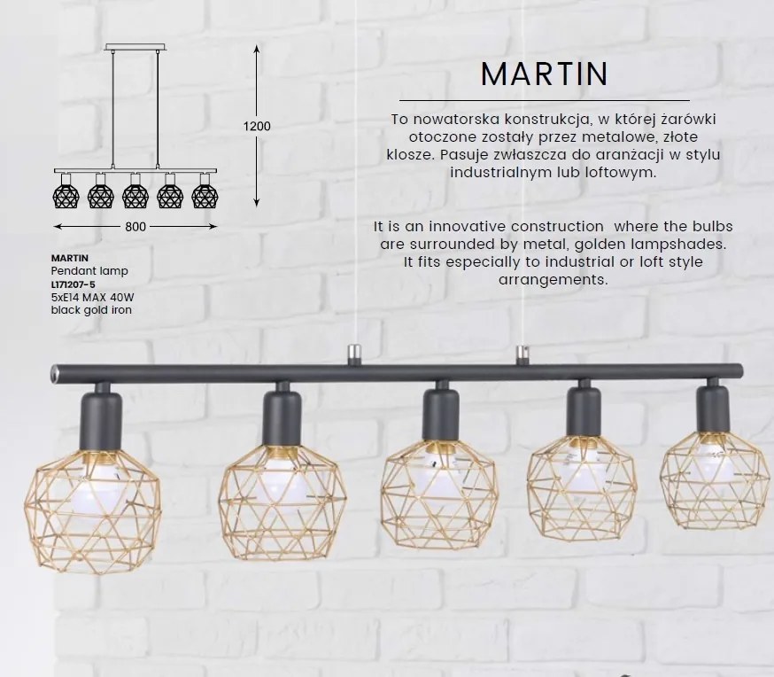 Aplica cu 3 spoturi design modern MARTIN