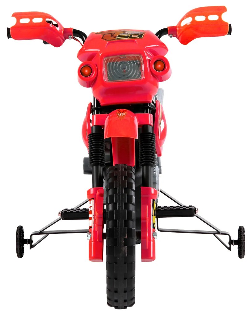 Moto Cross Electric pentru Copii cu Role din PP și fier, 102×53×66cm Roșu HOMCOM | Aosom RO