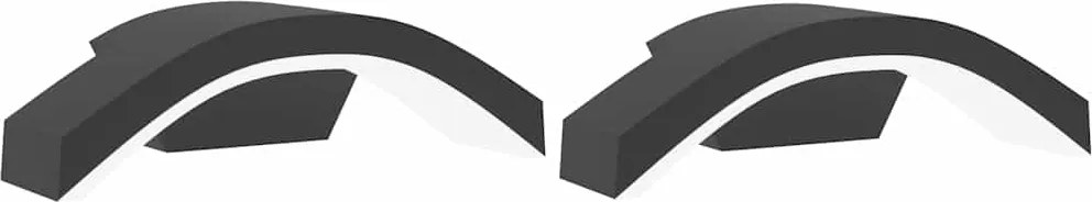 vidaXL Lămpi exterioare de perete cu LED 2 buc. negru, aluminiu turnat