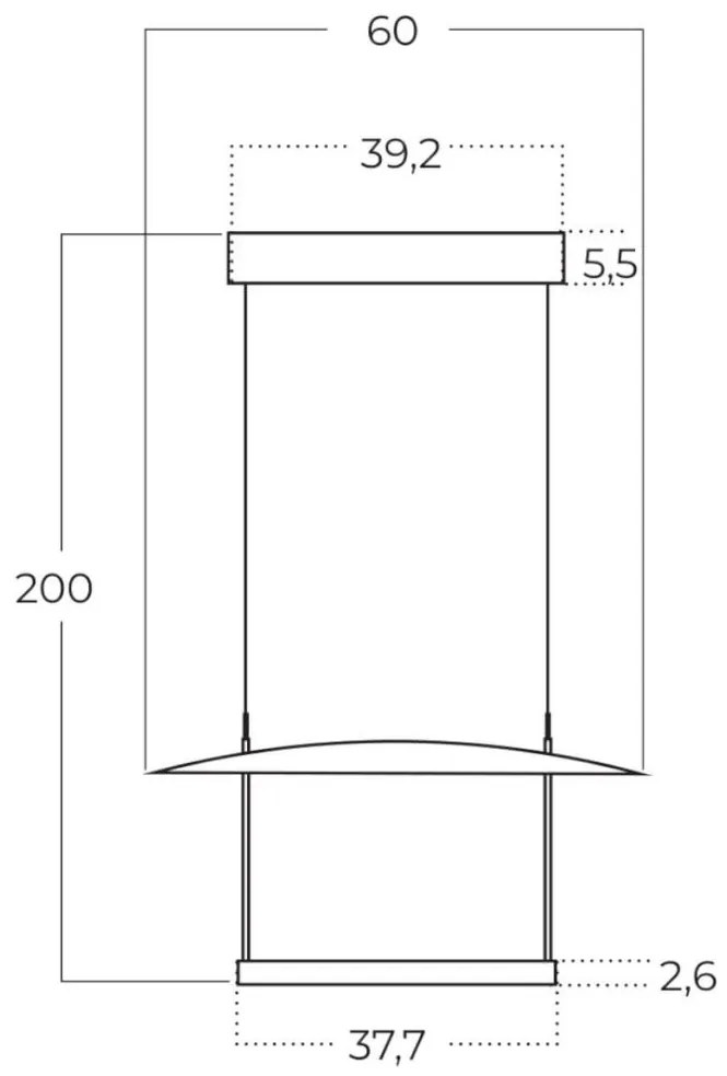 Lustra LED suspendata design modern PORTOFINO 60