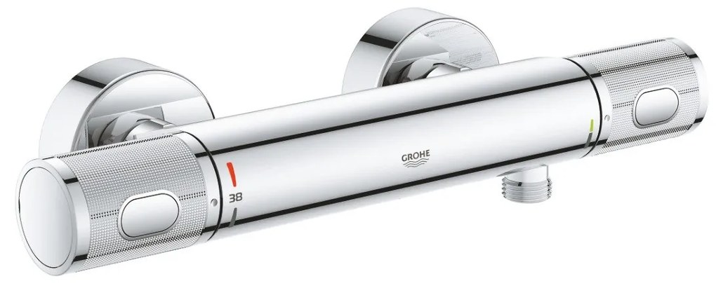 Baterie cabina dus Grohe Grohtherm 1000 Performance,termostat,crom,montare perete-34776000