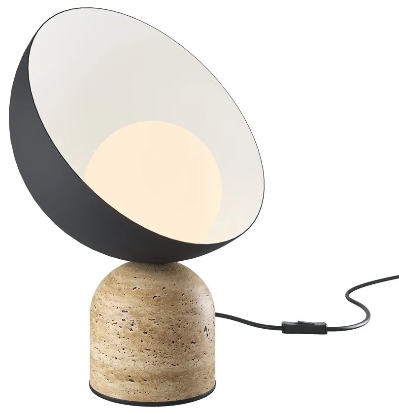 Veioza, Lampa de masa din travertin TAVO