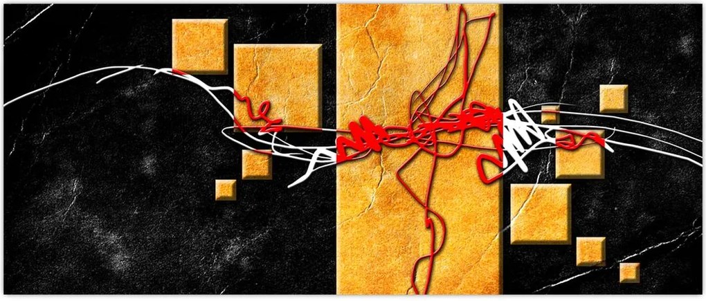 Tablou abstract - Dansatoare (120x50 cm)