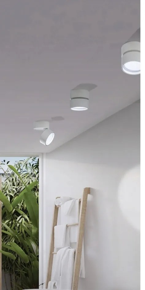 Spot LED aplicat directionabil de tavan/plafon MONA 12W 3000K alb