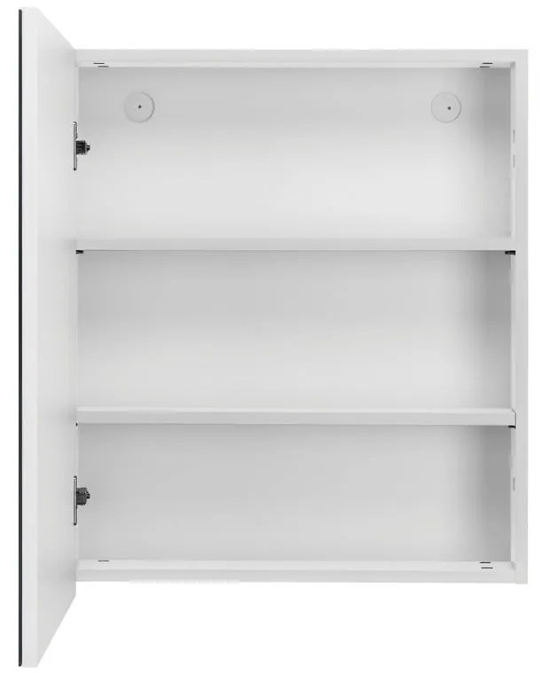 Dulap de baie alb cu oglindă de perete Støraa Wisla, 60 x 70 cm