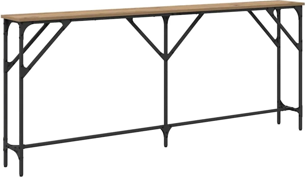 vidaXL Masă de consolă stejar artizanal 180 x 23 x 75 cm