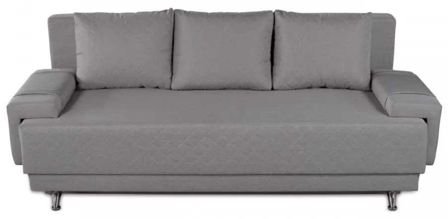Canapea extensibila Napoli Grey, 205x90x86 cm, cu lada de depozitare