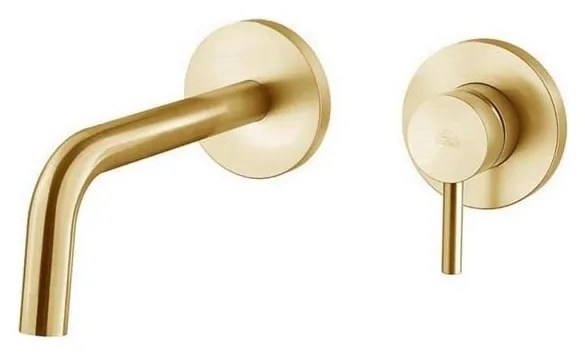 Paffoni - Baterie pentru lavoar încastrată LIGHT, auriu periat