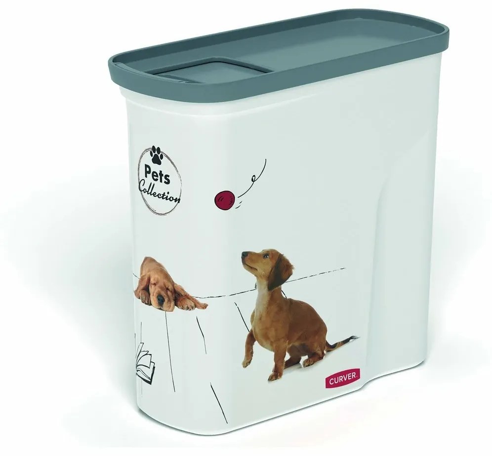 Recipient granule Curver, model câine, 2 l, 2 l