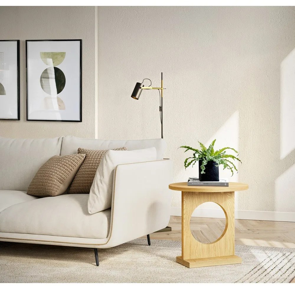 Măsuță de cafea cu aspect de lemn de stejar Woodman Bau