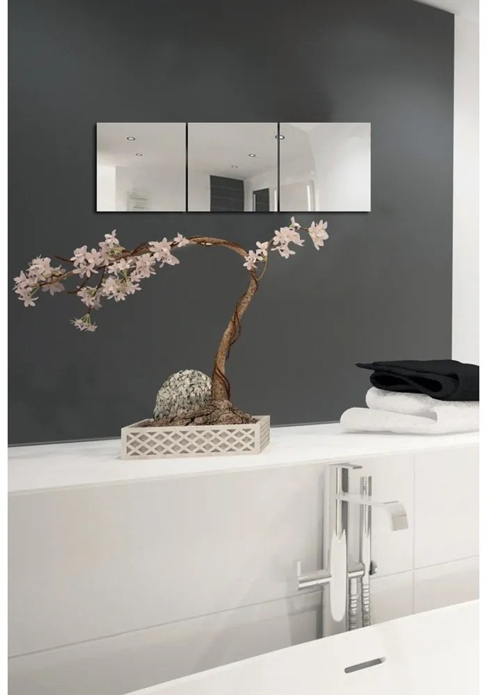 Oglinzi 3 buc. de perete 30x30 cm – MSV