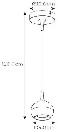 Lustră pe cablu FAVORI 1xGU10/5W/230V neagră Lucide 09434/01/30