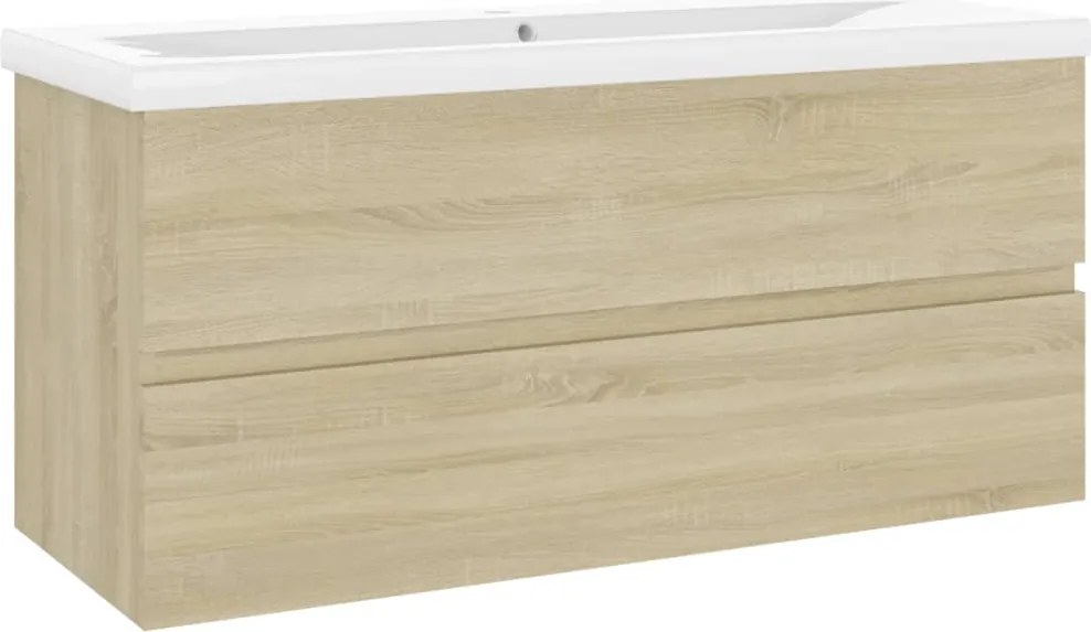 vidaXL Dulap cu chiuvetă încorporată, stejar sonoma, lemn prelucrat