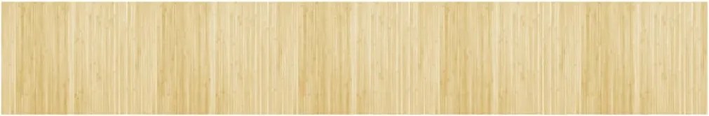 vidaXL Covor dreptunghiular, natural deschis, 80x500 cm, bambus