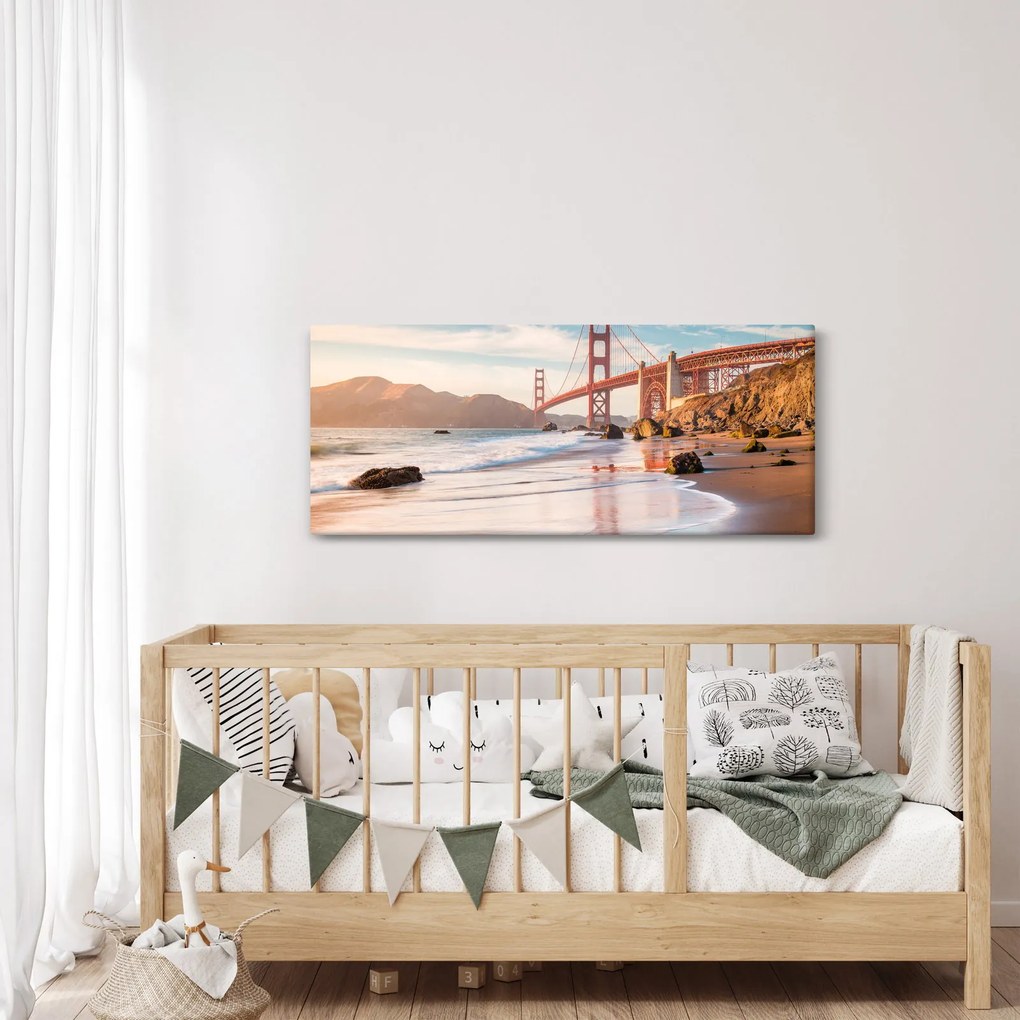 Tablou - Golden Gate Bridge (120x50 cm)