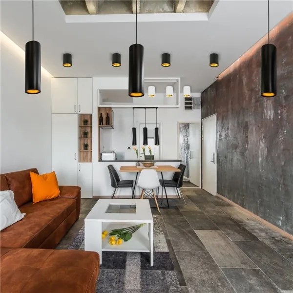 Lustră LATI 1xGU10/8W/230V negru