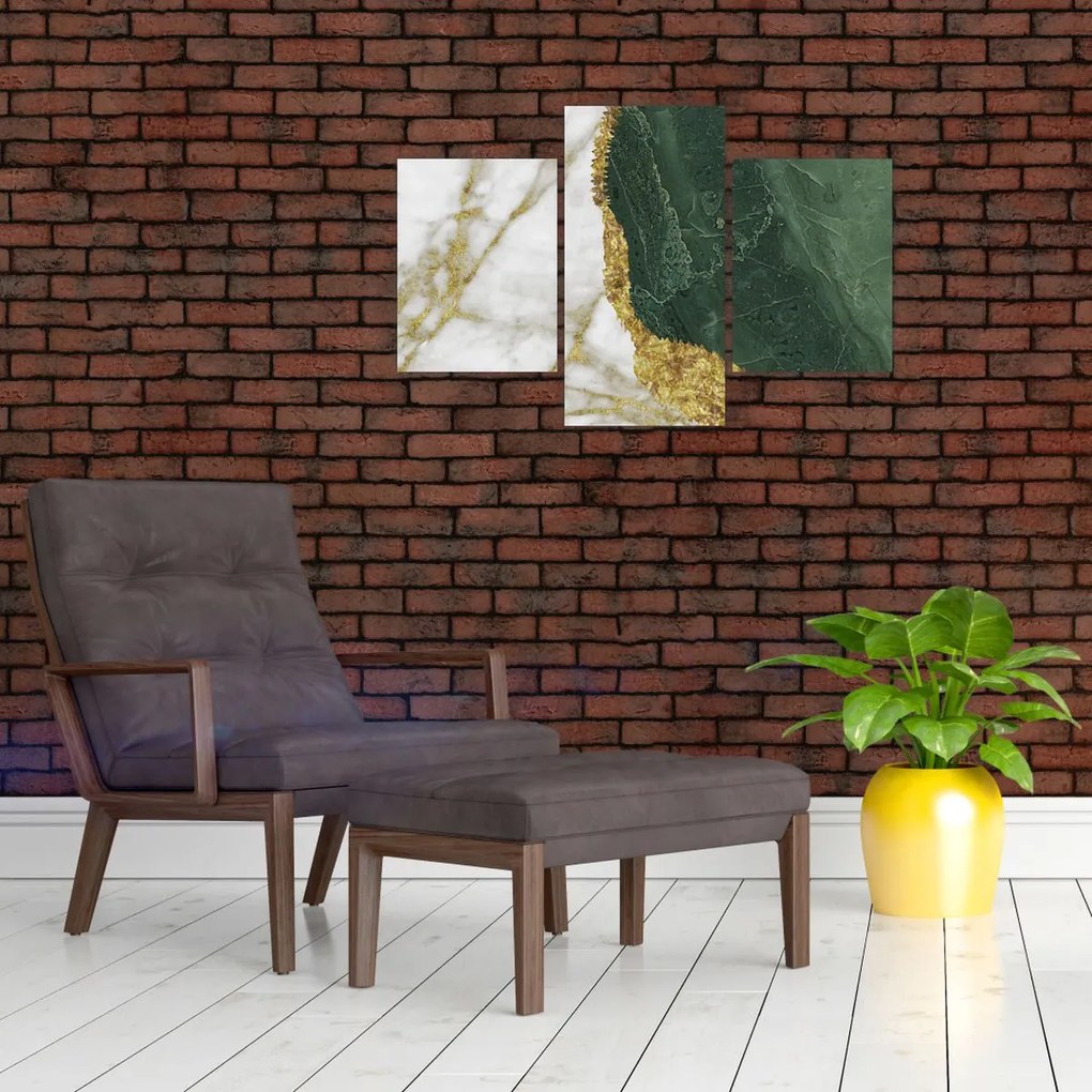 Tablou - Marmură verde N⁰3 (90x60 cm)