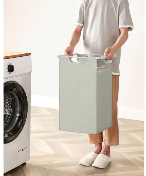 Coș pentru rufe REX, alb