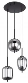 Suspensie moderna 3 becuri E14 Blacky 15345-3 Globo