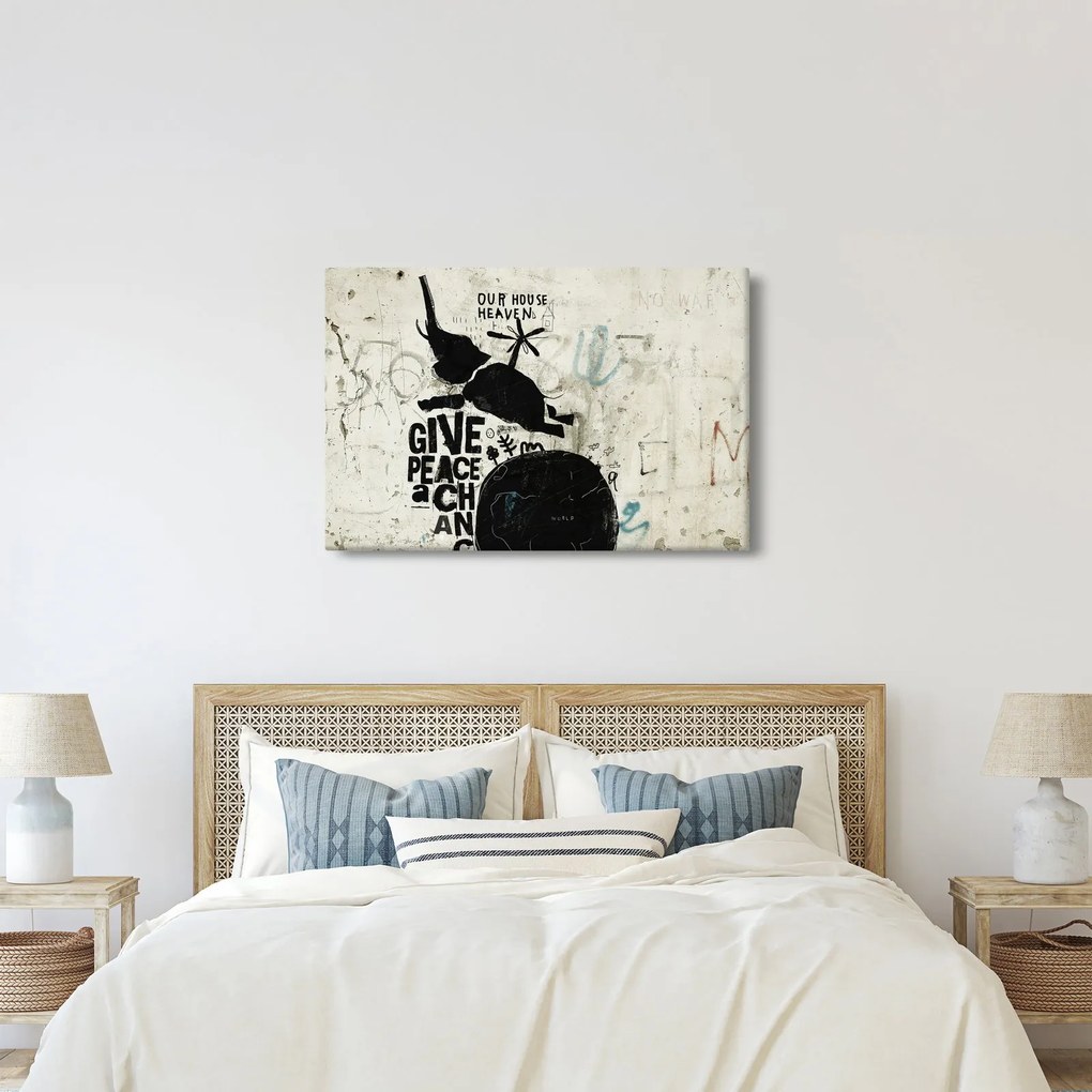 Tablou - Elefant deasupra solului (90x60 cm)
