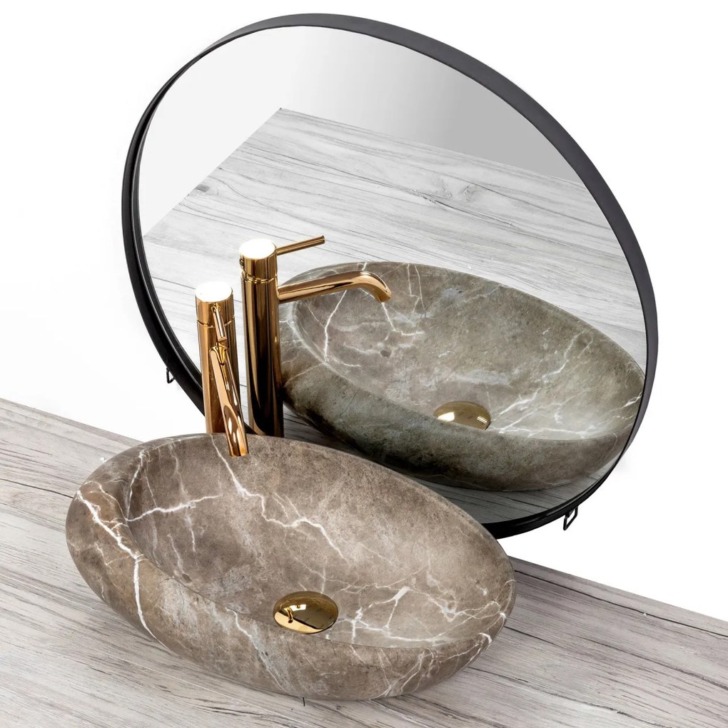 Lavoar Roxy B Stone ceramica sanitara - 49 cm