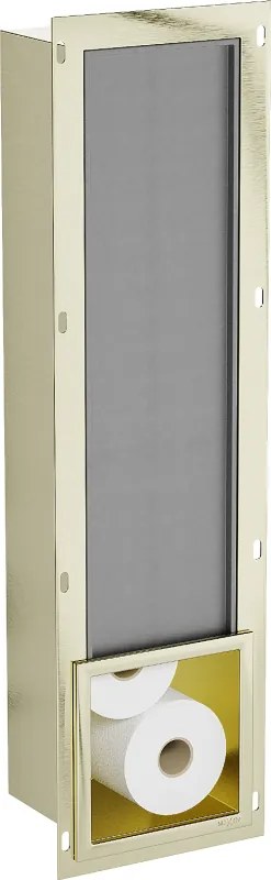 Mexen X-Wall-B dispenser hârtie igienică, aurie periată - 1955