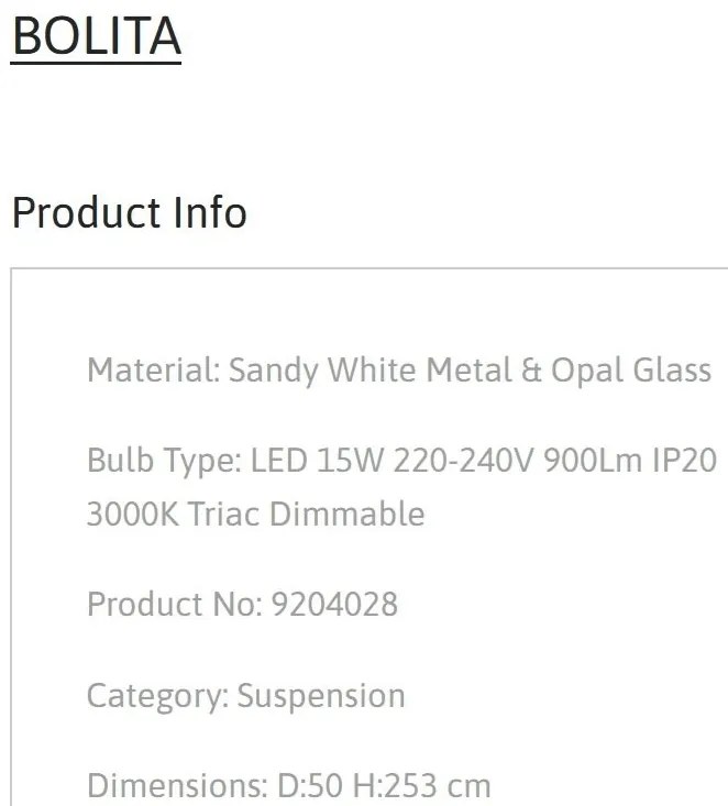 Pendul LED design circular BOLITA diametru-50cm, NVL-9204028