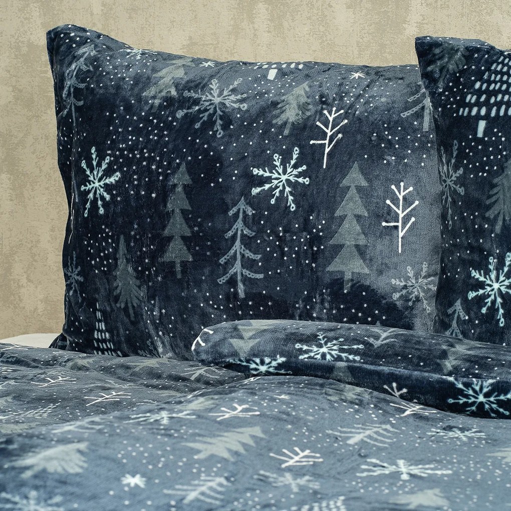 Lenjerie de pat din microflanel 4Home Silent night, 140 x 200 cm, 70 x 90 cm